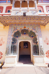 Wall Mural - Peacock Gate in Jaipur City Palace, Rajasthan, India.