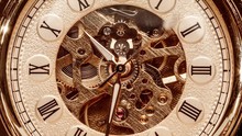 Close Up On Vintage Clock
