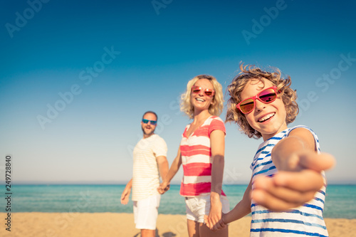 Family Summer Vacation Beach Sea