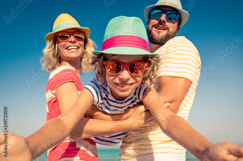 Family Summer Vacation Beach Sea