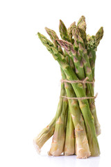 Wall Mural - Asparagus on a white background