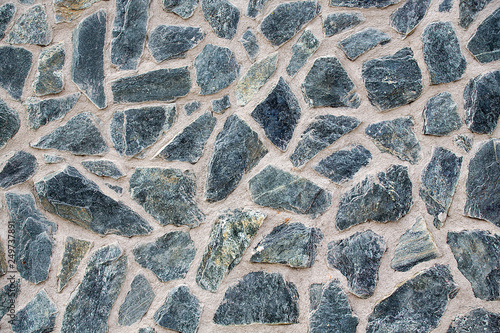 Pattern Of Decorative Gray Stone Wall Old Castle Wall Background
