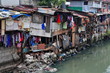 Shack crowded banks-Estero de San Lazaro channel. Binondo Chinatown-Manila-Philippines-1010