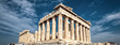canvas print picture - Parthenon on Acropolis of Athens, Greece. Panoramic view on sky background.