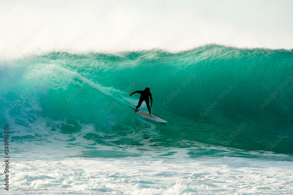 Surfer in the Ocean - Western Australia - obrazy, fototapety, plakaty 