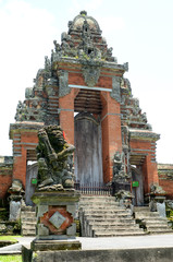 Poster - The gate of Pura Taman Ayun Temple in Bali