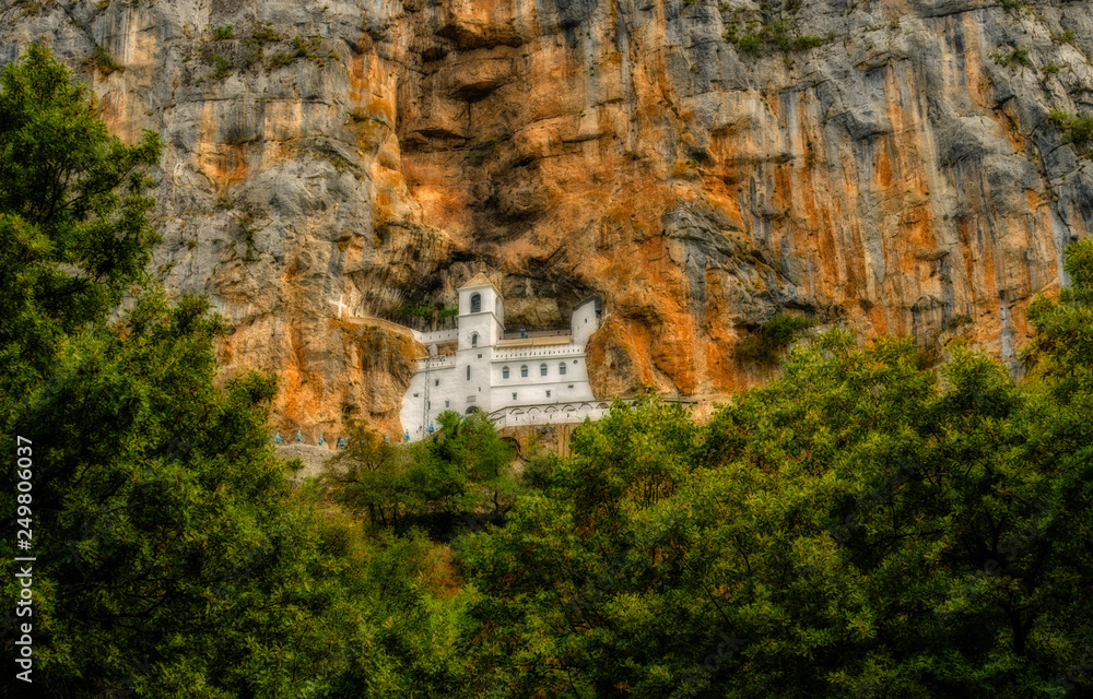 Obraz na płótnie Ostrog Monastery view, Montenegro w salonie