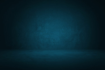 blue and dark gradient studio and interior background to present product