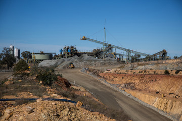 Wall Mural - Copper mine head in NSW Australia