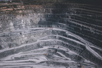 Wall Mural - Aerial view industrial of opencast mining