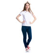 © Kabardins photo - Woman in jeans book on head on white background isolation