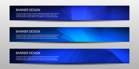 Wall Mural - abstract vector banners with geometric background ,annual report, design templates, future poster te