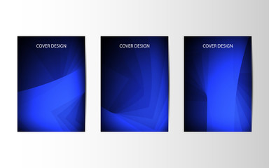 Wall Mural - abstract vector brochures with geometric background, annual report, design templates, future poster 