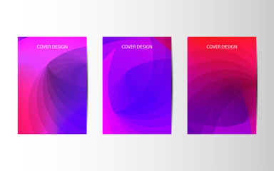 Wall Mural - abstract vector brochures with geometric background, annual report, design templates, future poster 
