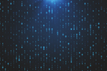 Creative binary code backdrop
