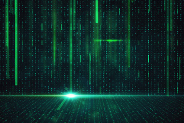 Creative binary code background