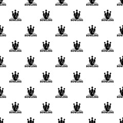 Sticker - Bowling pattern seamless vector repeat geometric for any web design