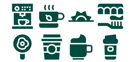 Poster - morning icon set