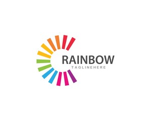 Poster - Rainbow logo vector