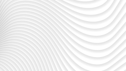 Wall Mural - Abstract background of gradient curves in white colors