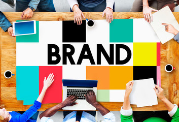 Wall Mural - brand branding marketing advertising trademark concept