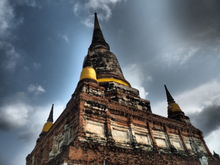 the wat yai chaimongkol is a buddhist temple located in ayutthaya, thailand. this place also be one 