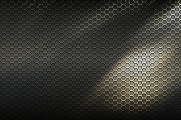 Wall Mural - gray hexagon background and texture.