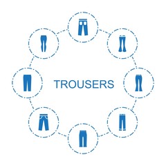 Wall Mural - trousers icons