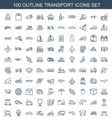 Poster - transport icons