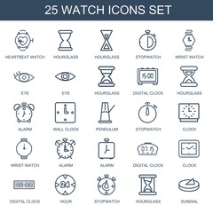 Wall Mural - 25 watch icons