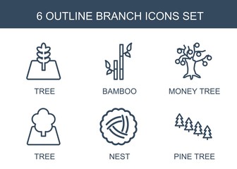 Wall Mural - branch icons