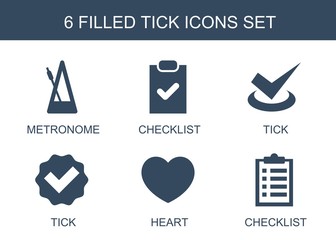 Canvas Print - tick icons