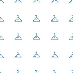 Sticker - pyramid flag icon pattern seamless white background