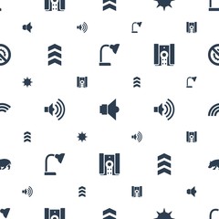 Poster - bright icons pattern seamless white background