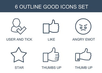 Wall Mural - 6 good icons