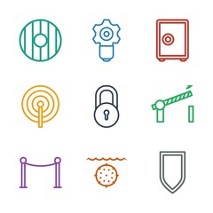 Canvas Print - 9 security icons