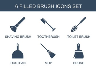 Canvas Print - brush icons