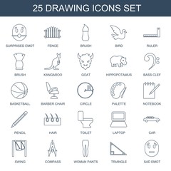 Sticker - drawing icons