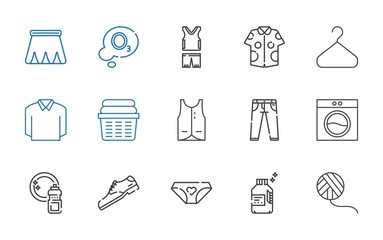 Canvas Print - clothing icons set