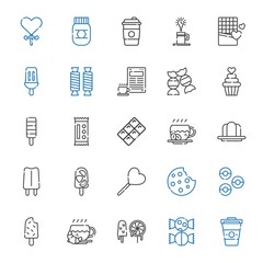 Sticker - sugar icons set