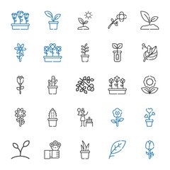 Canvas Print - flora icons set