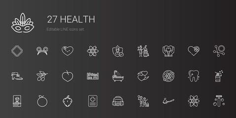 Sticker - health icons set