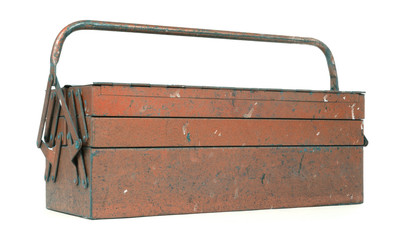 Old metal toolbox