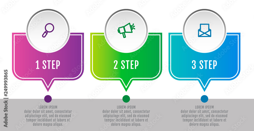 Modern 3D vector illustration data visualization. Infographic template ...