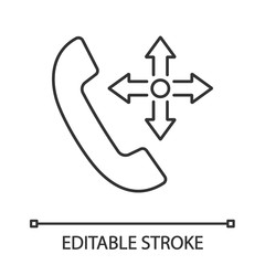 Sticker - Delivery service call linear icon