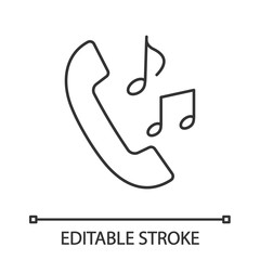 Sticker - Call ringtones linear icon