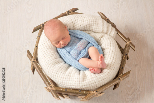 baby wooden basket