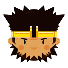 Sticker - Cute Sun Wukong The Monkey King Face