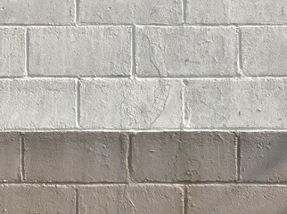 Wall Mural - old weathered color dirty cement brick block wall texture surface background.