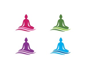 Poster - yoga logo template